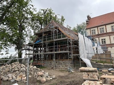 Remise Sanieren des Südgiebels